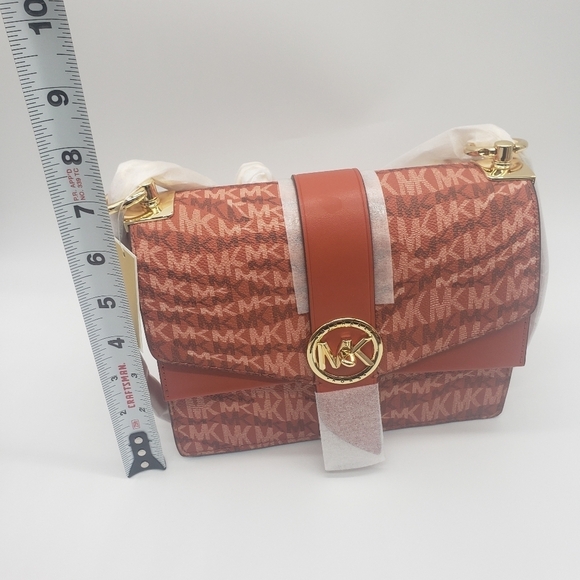 1493- MICHAEL KORS Greenwich Small Animal Print Logo Crossbody Bag NWT - Picture 6 of 8